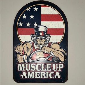 Patriotic Wall Decor Sign